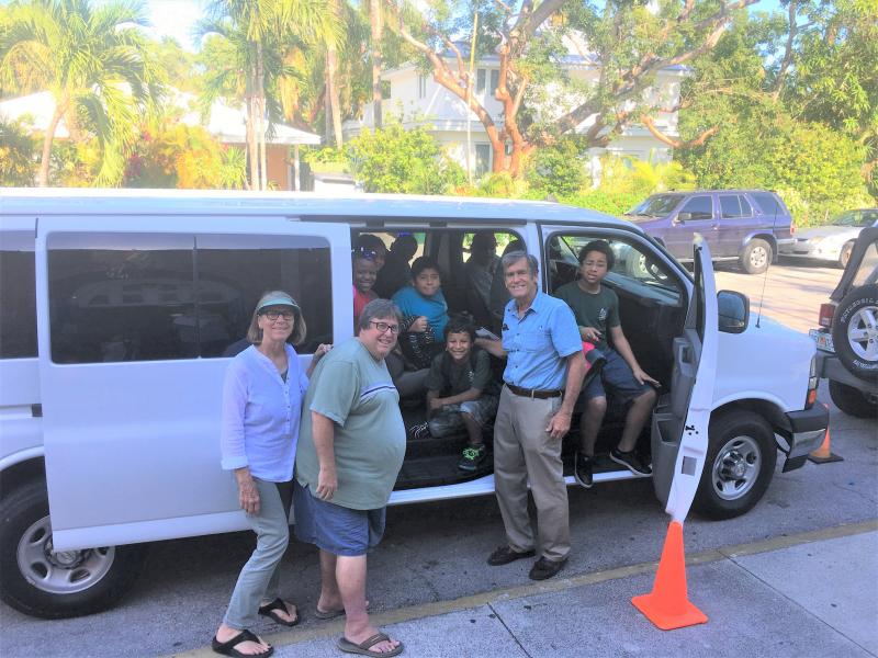 The Boys &amp; Girls Club van was destroyed in Irma, and UWFK was glad to enable the purchase of a new one so children can be safely transported daily.